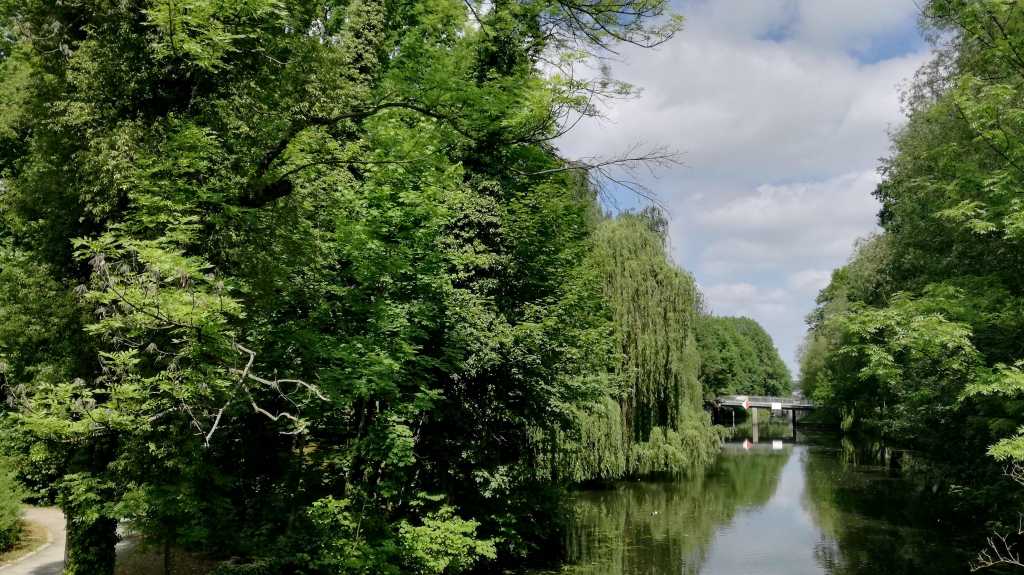 Blick gen Berlin: Nottekanal Richtung Hafen Niederlehme | Johannes Ulrich Gehrke