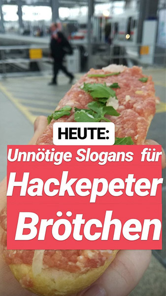 Slogans & Wortspiele mit Mett | Johannes Ulrich Gehrke